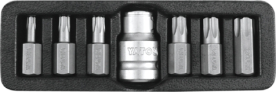 Skruetrækkerbits TORX Security T25–T55 – 7 dele YATO YT-0416