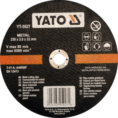 Skæreskive 230 mm YATO YT-5927