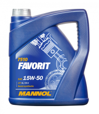 Motorolja MANNOL 7510 FAVORIT 15W50 4 Liter MN7510-4