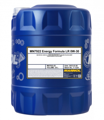 Motorolja MANNOL 7922 Energy Formula LR 0W30 20 Liter MN7922-20