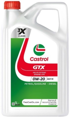 Motorolja Castrol 0W20 5L GTX RN17 FE 160A10