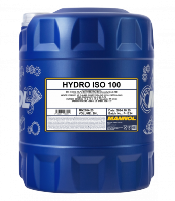 Hydraulolja ISO 100 Longlife 20 Liter MANNOL MN2104-20