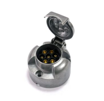 ELEKTRISK DRAGKROKSKONTAKT 7-POLIG (7 PIN) ALUMINIUM AMIO AMIO01257