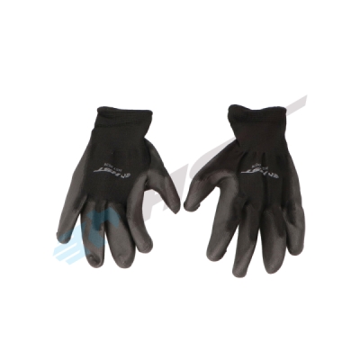 Arbetshandskar i svart nylon strl. 10 HST HST 0636