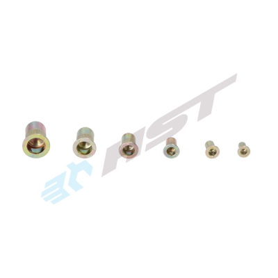 Blindmutterset stål M3-M10 set 150st HST HST0369