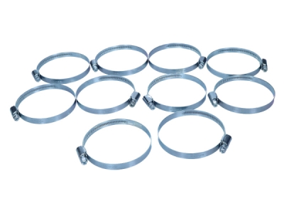 Slangklämma 60–80 mm, maskinskruv, galvaniserat stål (pris per 10 st/förpackning med 10 st) TECHMOT CL60-80