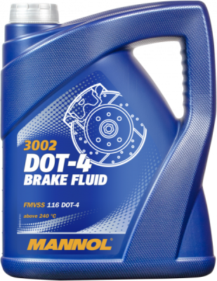 Bromsvätska DOT 4 – 5L MANNOL MN3002-5