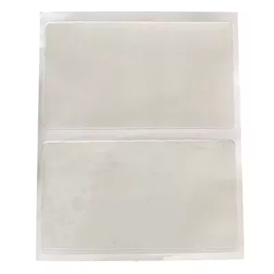 Selvklæbende plastlomme 10,5 x 6 cm pbilletholder