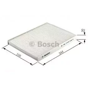 Kabineluftfilter BOSCH 1 987 432 006