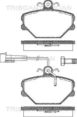 Bremseklodser TRISCAN 8110 15900