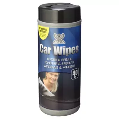 Basta car wipes ruderens 40 stk