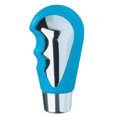 Gearknop chrom / blå