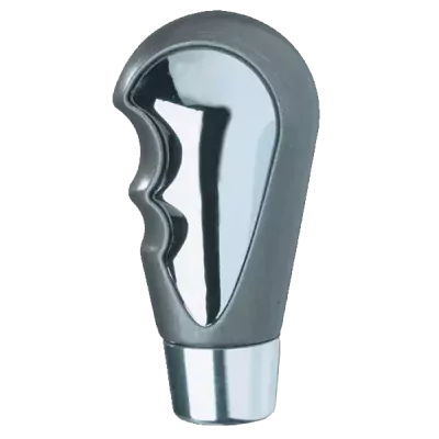 Gearknop chrom / grå