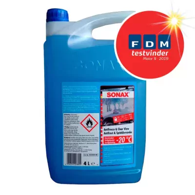 UDGÅET Sonax sprinklervæske 4 L - vinter