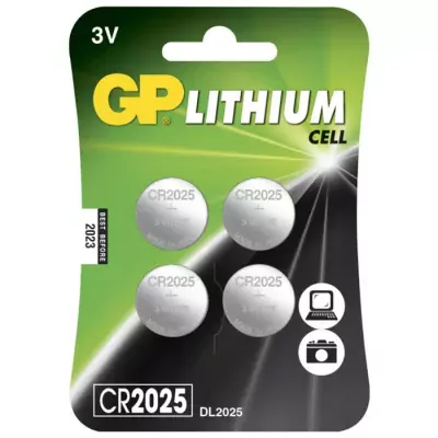 Gp lithium knapcelle batterier 3v cr2025