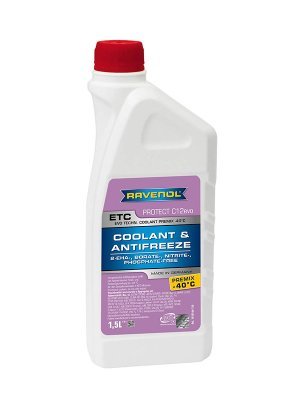 Refrigerante Ravenol ETC Premix -40°C (Listo para usar) G12evo 1.5L