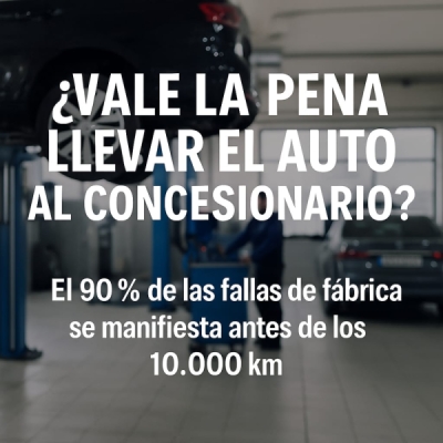 ¿Vale la pena seguir llevando el auto al concesionario después de los 10.000km?