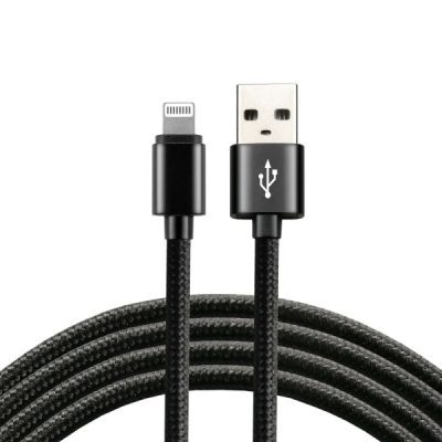 USB kabelis Apple Lightning 3A 0.3M everActive TAEVCBB03IB