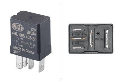 Kvēlsveču relejs 12V 30A 5kont. HELLA 4RD965453-801