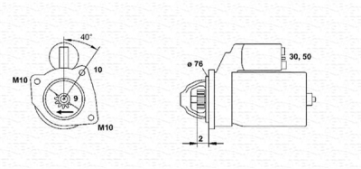 Starteris 1,4 kW 12V VOLVO 2,0-2,4 93- WAI 17508N