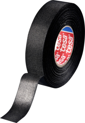 Izolācijas lenta AUDUMA motortelpai 19mm x 25m (CIETĀ) -40°C / 125°C TESA 51025-00002