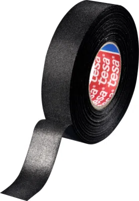 Izolācijas lenta AUDUMA motortelpai 19mm x 25m (CIETĀ) -40°C / 125°C TESA 51025-00002