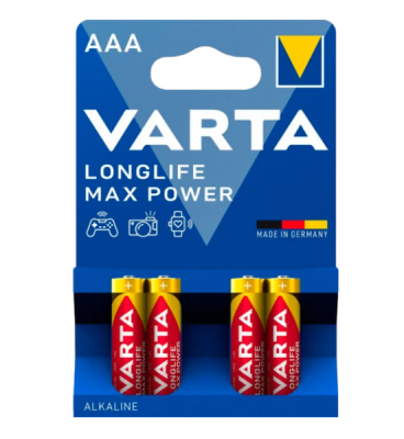 Baterija AAA LR03 MADE IN GERMANY 1.5V 4gab Max Power MN2400 VARTA ALVA034BLMP
