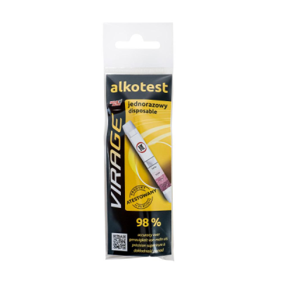 Vienreizlietojamais alkohola testeris izelpā, sertificēts Alkometrs, alkotest. MOJE AUTO 94-020