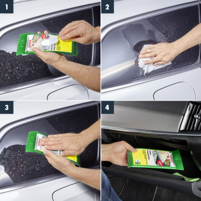 Salvetes stiklu kopšanai 10gab Glass Cleaning Wipes SONAX 04150000