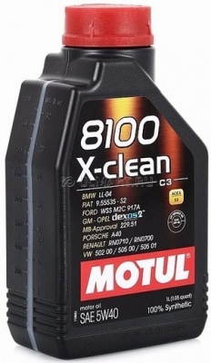 Motoreļļa 8100 X-clean 5W40 1L C3 MOTUL 102786