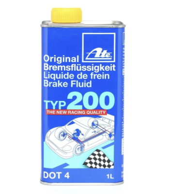 Bremžu šķidrums (RACING TYP 200) DOT4 1L 280C/ 200C ATE 03.9901-6202.2