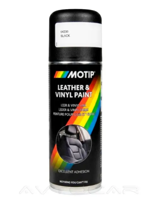 Krāsa ādai un vinila virsmām MELNA 200ml aerosols MOTIP 04230BS
