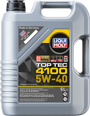 Motoreļļa Top Tec 4100 4100 5W40 5L (VW 502.00 / 505.01) LIQUI MOLY 9511