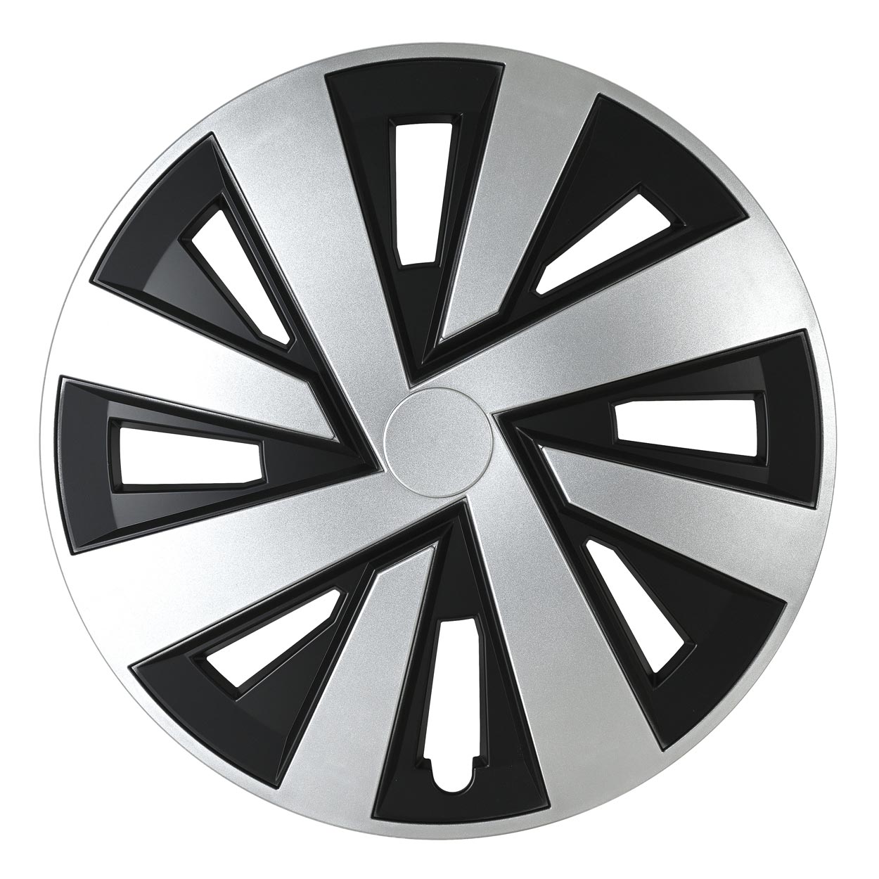 Hubcap PLUTON 16" black&silver AMIO L58353