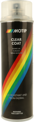 Auto laka SPĪDĪGA CLEAR VARNISH 500ml caurspīdīga Clear Coat MOTIP 04009