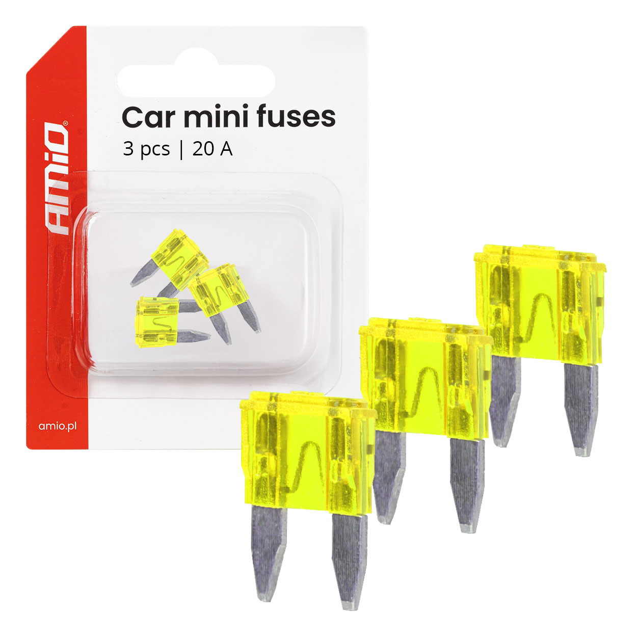 Car blade fuses MINI 3 pcs