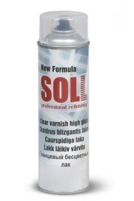 Laka aerosolā bezkrāsaina 500ml (SPĪDĪGA) SOLL S700004
