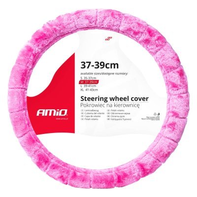 Steering wheel cover SWC-54-M (37-39cm) AMIO 03567