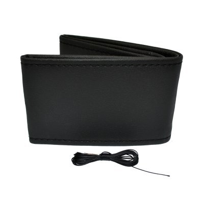 Stitching steering wheel cover black 38-39 cm AMIO OTDK101
