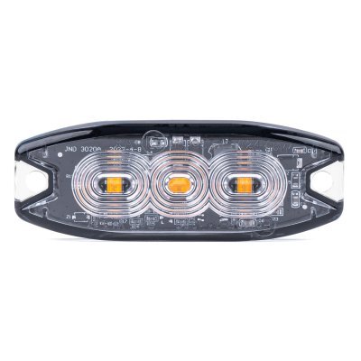 Mirgojošs brīdinājuma lukturis (dzeltens) 3x3W LED R65 R10 12/24V IP67 AMIO 02297