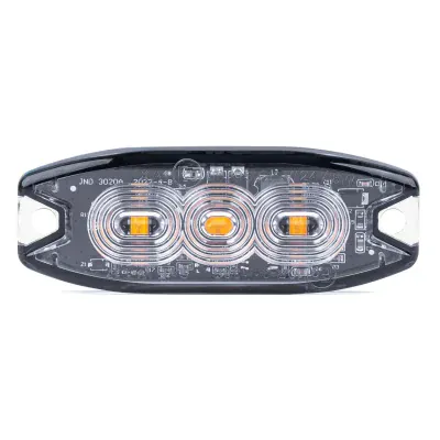 Mirgojošs brīdinājuma lukturis (dzeltens) 3x3W LED R65 R10 12/24V IP67 AMIO 02297