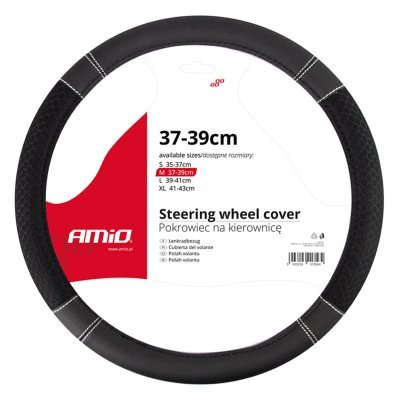 Steering wheel cover SWC-20-M (37-39cm) AMIO 01697