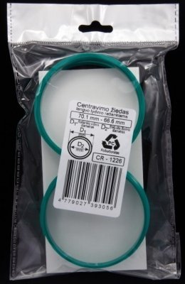 Centrēšanas gredzens riteņa diskam 70.1mm- 66.6mm 1gab CR-1226 REM CR-1226