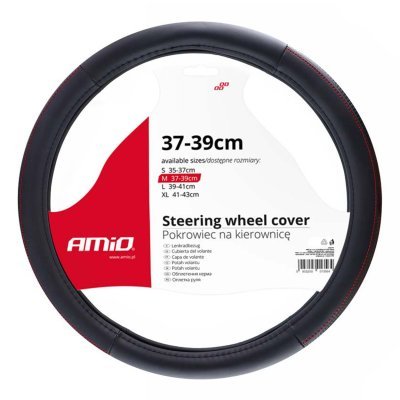 Steering wheel cover SWC-28-M (37-39cm) AMIO 02565