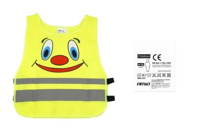 Atstarojošā drošības veste BĒRNU ZAĻA AMIO 01737