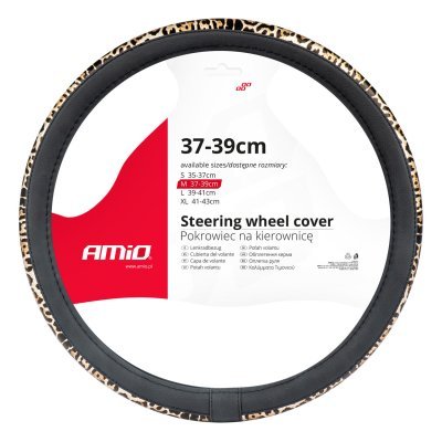 Steering wheel cover SWC-43-M (37-39cm) AMIO 02984