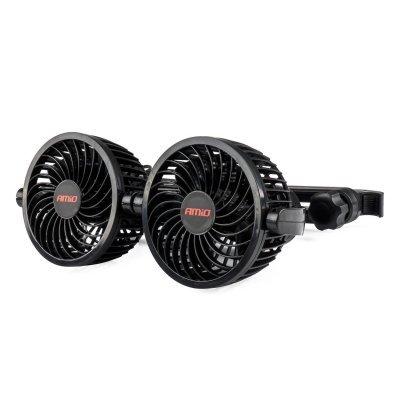Salona ventilators ar krēsla stiprinājumu 12V 2x4 AMIO 03008