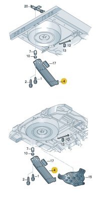 Kronšteins, rezerves ritenis OE VAG 7H0 801 903B