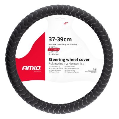 Steering wheel cover SWC-32-M (37-39cm) AMIO 02805