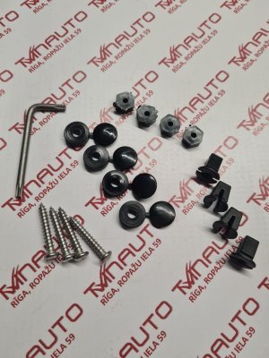 Numura stiprināšanas skrūve ar vāciņu 5x19mm komplekts MELNS vāciņš REM FX-1021